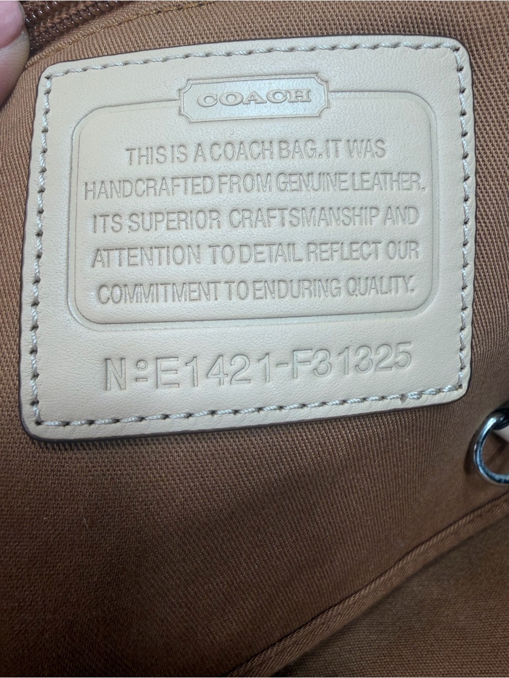 Coach 2014 Old Money Metro Studded Leather Tote Brown/Black (EUC) - Picture 3 of 16